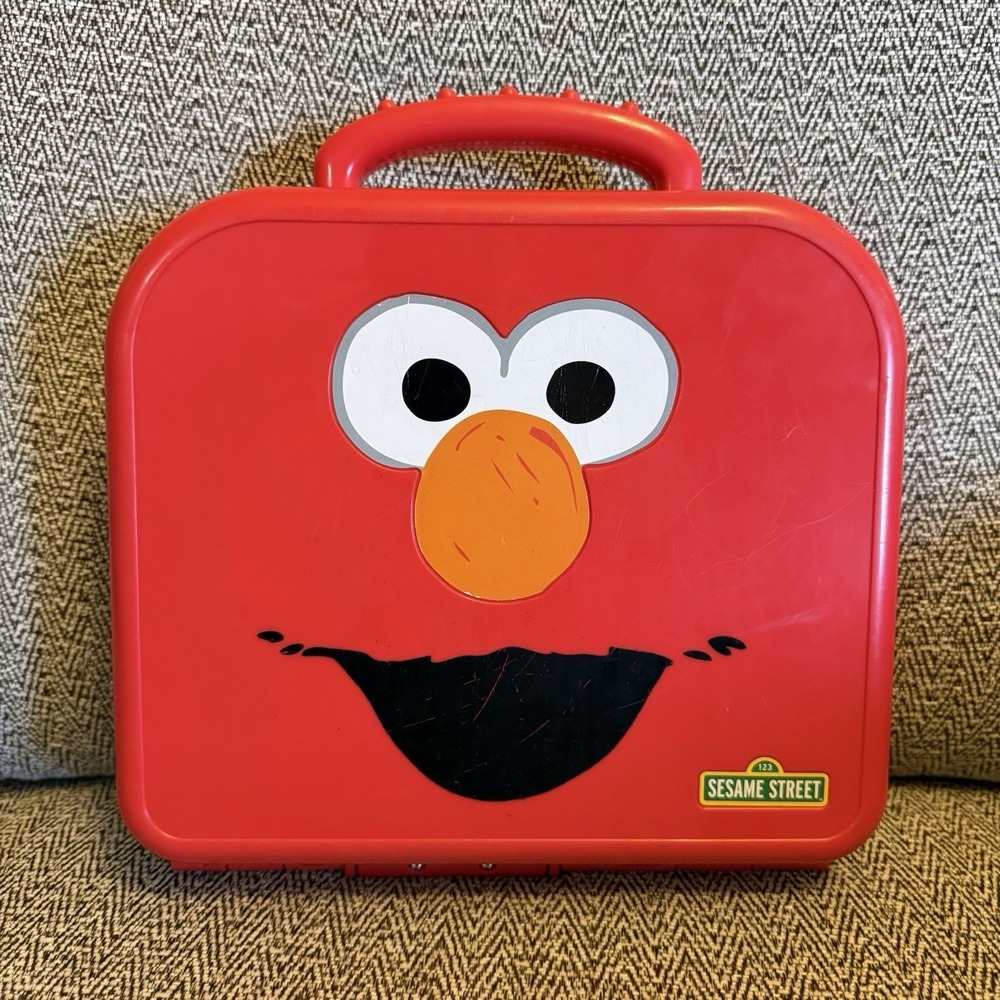 Sesame Street Elmo On The Go Alphabet Letters Carrying Case Hasbro INCOMPLETE